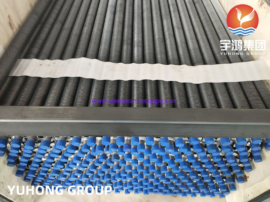 أنبوب ذو زعانف مضمن، أنبوب من الفولاذ الكربوني ASTM A179 مع زعانف الألومنيوم 1060 لمبادلات الحرارة