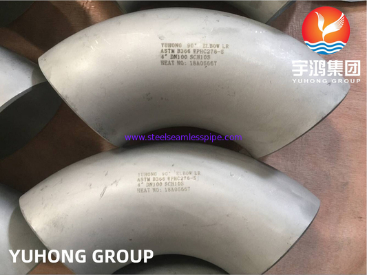 ASTM B366 UNS N10276 / Hastelloy C276 المرفق Hastelloy الفولاذ Buttweld تثبيت