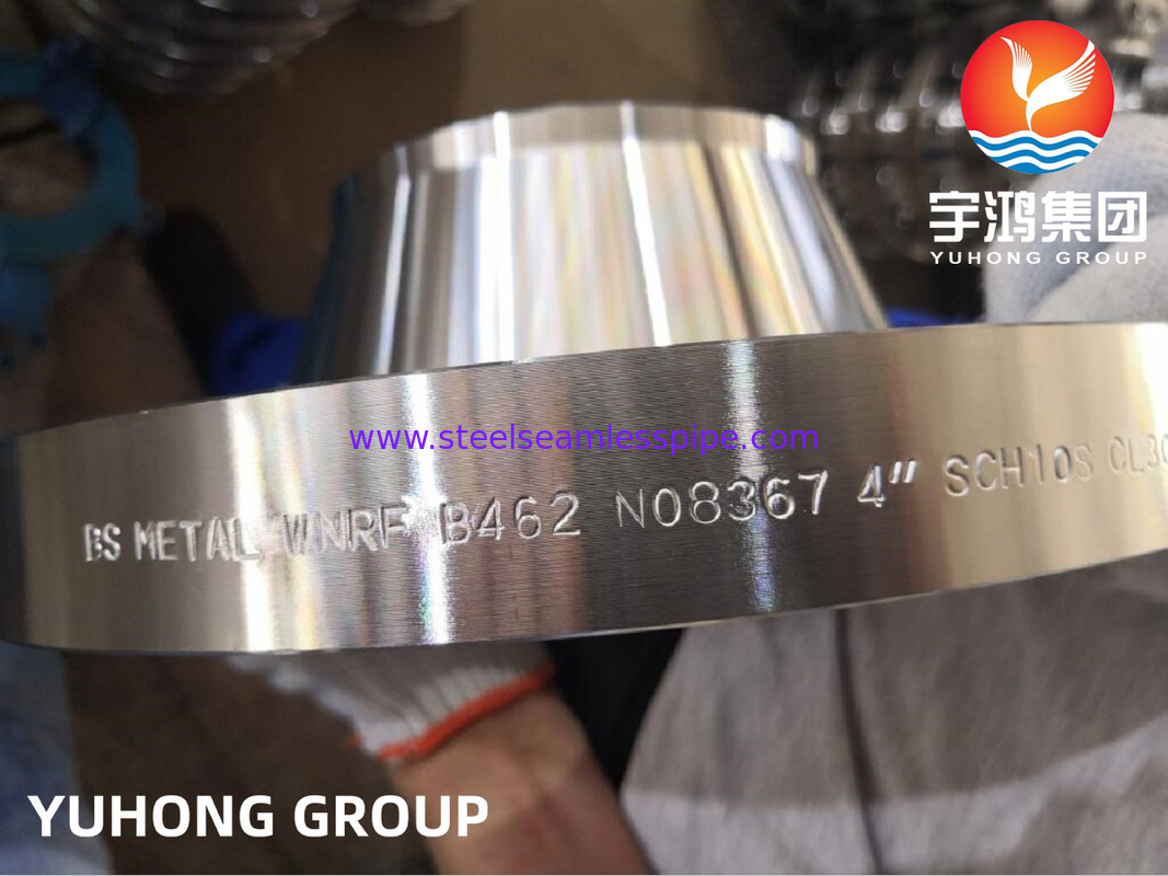 ASTM B462 سبيكة Al6XN، UNS N08367 WNRF صفائح الفولاذ من سبيكة النيكل CL3000 للنفط والغاز