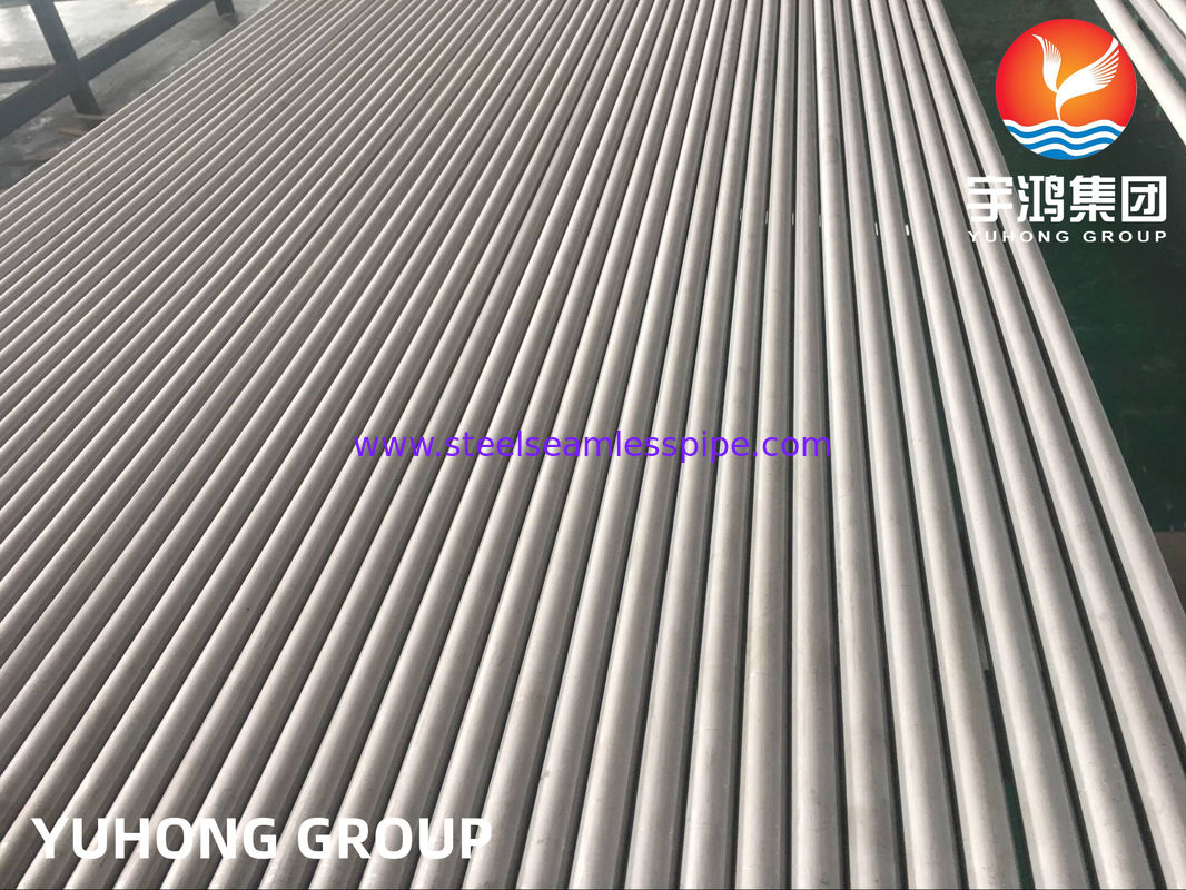 ASTM A213  أنابيب الفولاذ المقاوم للصدأ غير الملحومة الحد الأدنى لسماكة الجدار المبخر المكثف