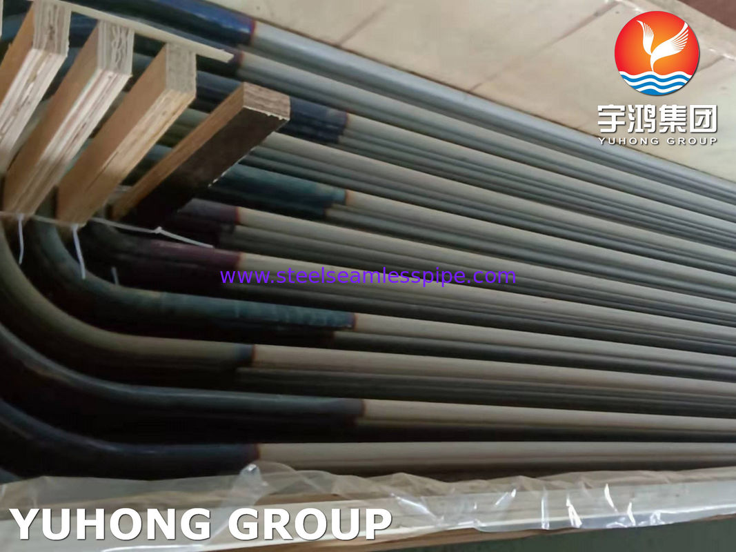 ASTM A213 TP317L الفولاذ المقاوم للصدأ U ثني أنبوب مبادل الحرارة أنبوب 100٪ ET