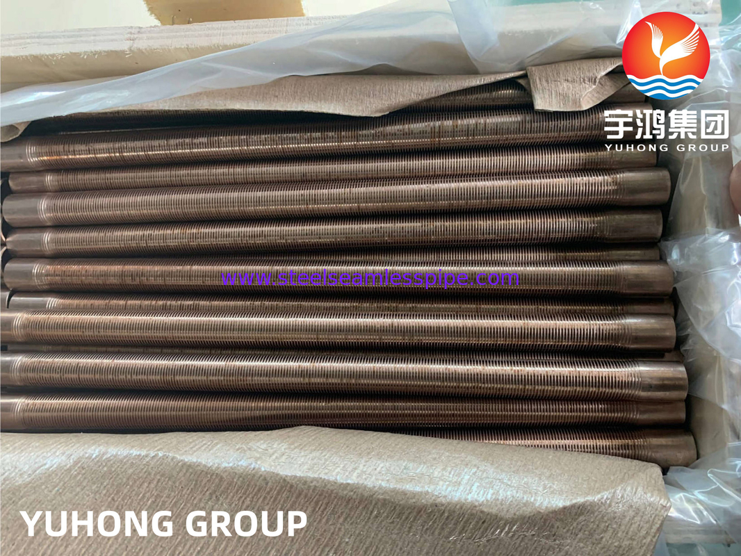 ASTM B111 C70600 Cu-Ni 90/10 أنابيب منخفضة للأسطوانة للأنظمة التدفئة بالتكثيف