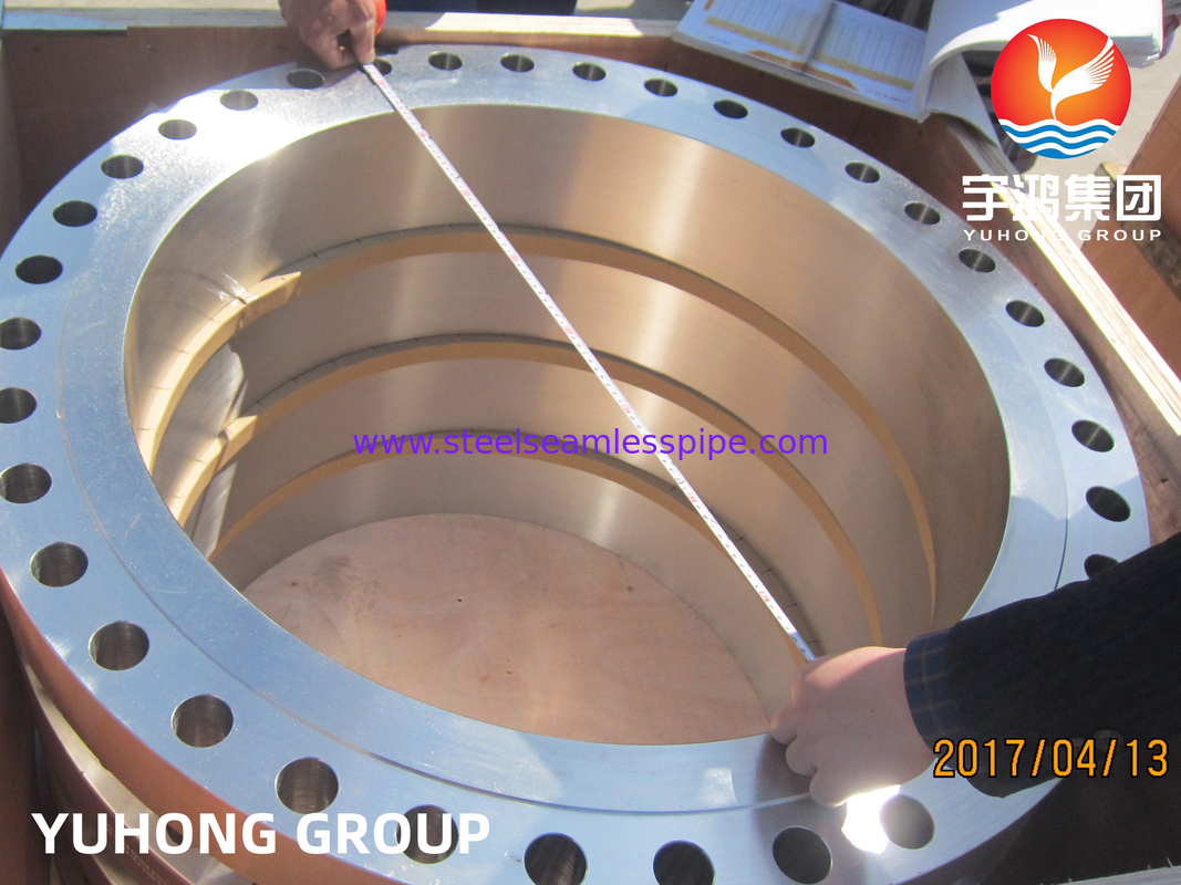 شفة هيكل من الفولاذ المزدوج، ASTM A182 الدرجة F51 (UNS S31803)، مناسبة للبيئات المسببة للتآكل