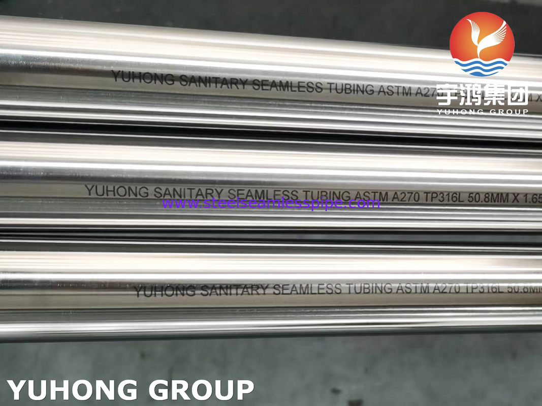 ASTM A270 TP316L أنابيب الصلب غير الملحومة المصقولة من الفولاذ المقاوم للصدأ