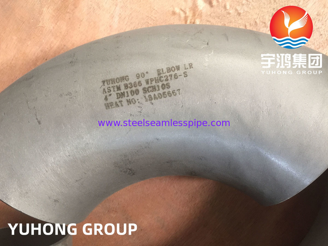 ASTM B366 C276 الفولاذ المقاوم للصدأ الكوع تركيب الأنابيب B16.9 للنفط والغاز