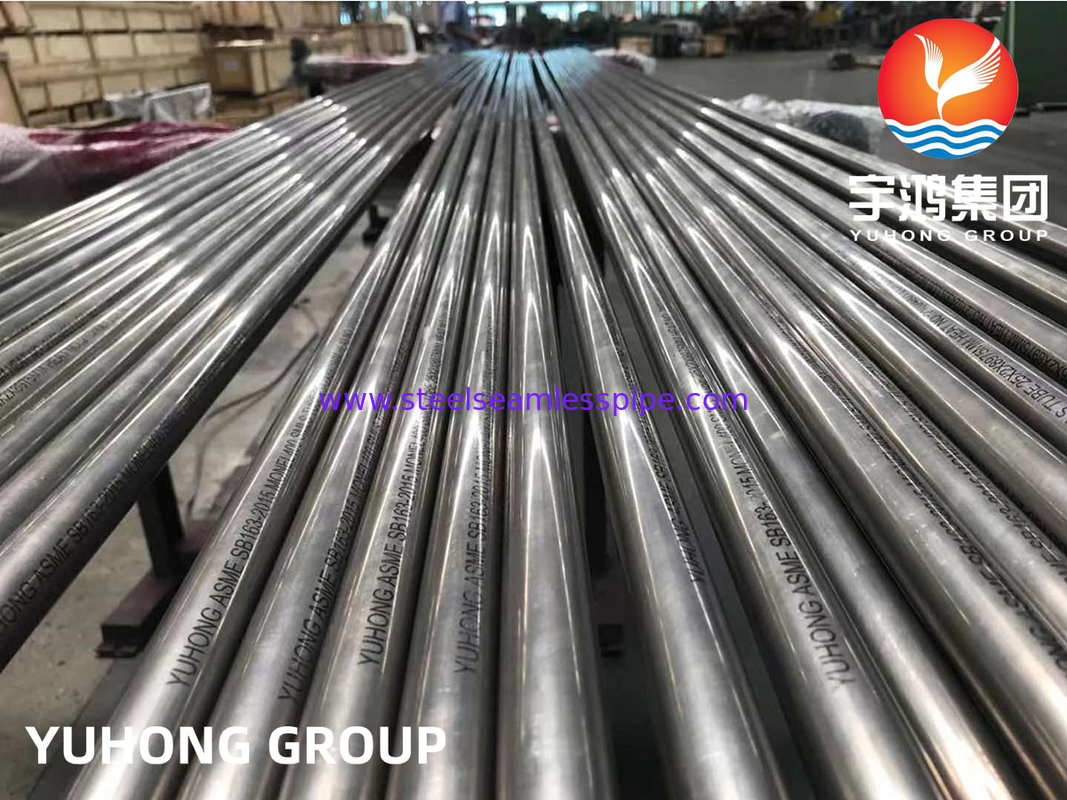 مبادل حراري أنابيب سبائك النيكل عالية الدقة ASME SB163 / SB167 أنابيب سبائك نيككل غير الملحومة القياسية