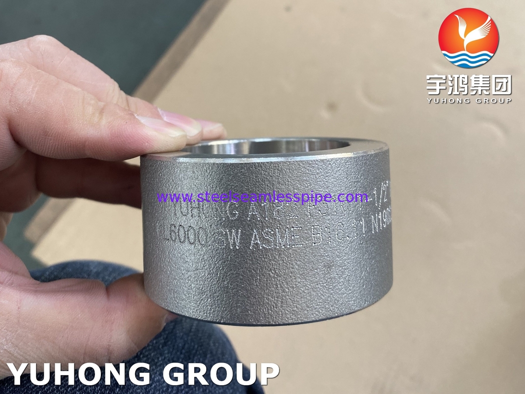 ASTM A182 F316 اقتران تركيب مزورة B16.11 نظام مياه تبريد الغاز النفطي