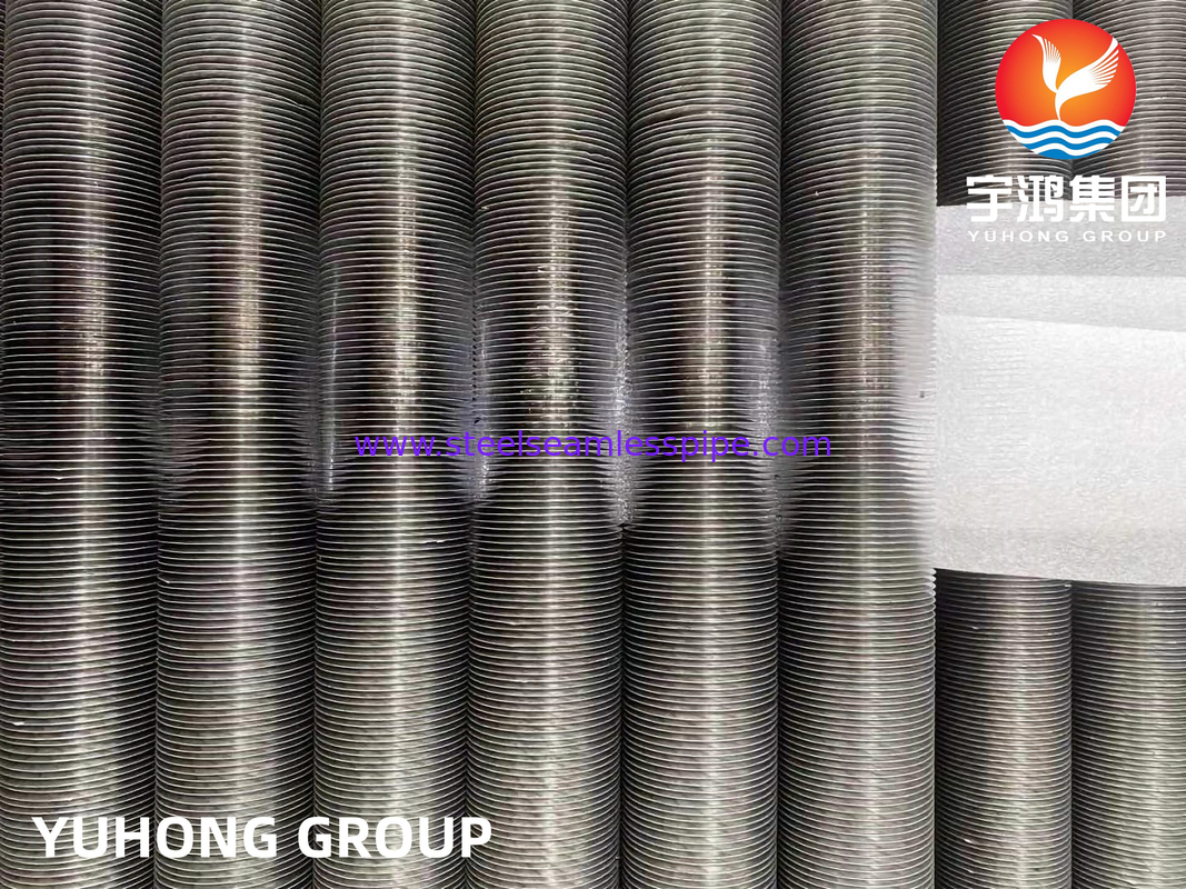 ASME SB163 UNS N04400 أنبوب ذو ظفرة من النوع G مدمج من سبيكة النيكل ذو ظفرة من الألومنيوم