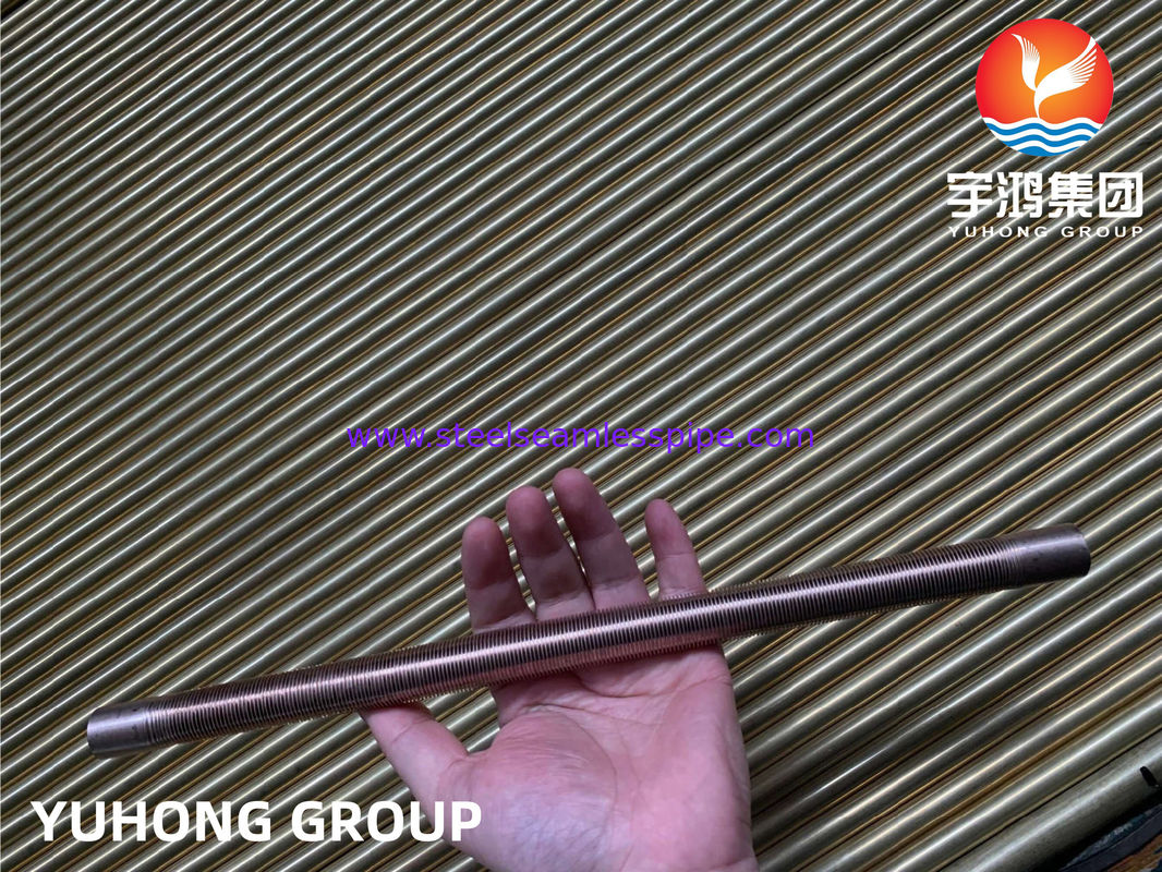 سبائك نيكل نحاسية 90/10 C70600 أنبوب زعنفة مقذوف من الألومنيوم لمبادل حراري مبرد هواء سخان تبريد سائل