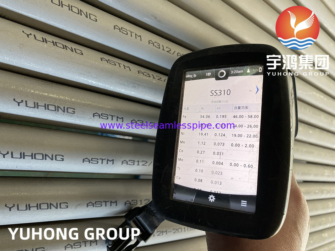 ASME SA2312 TP310S | ASTM A312 TP310S TP310H 310S 310MoLN أنابيب فولاذية مقاومة للصدأ للصناعات النفط والغاز