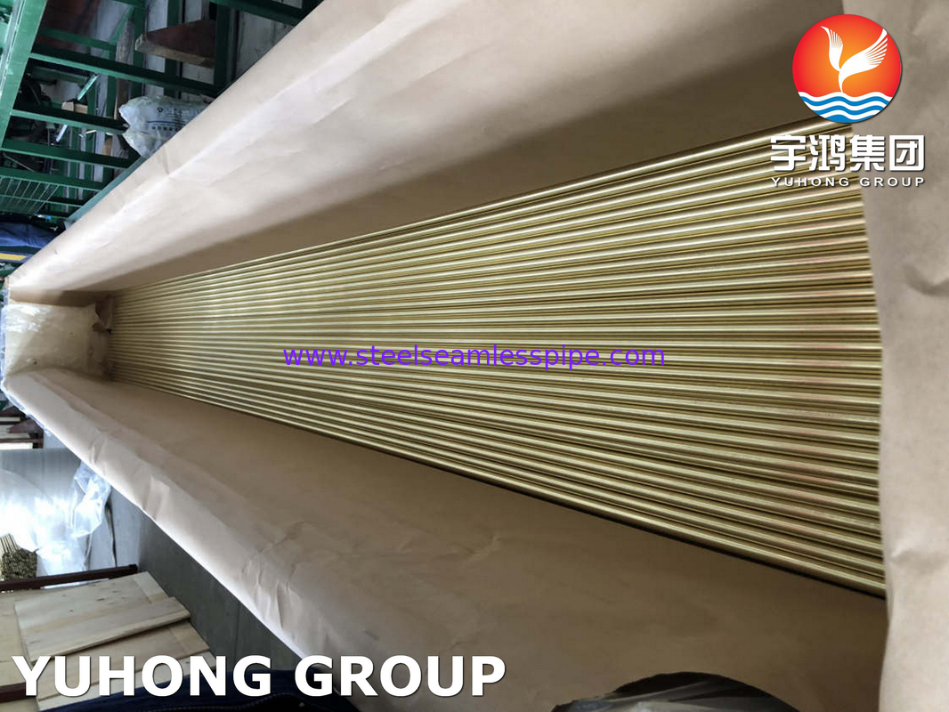 أنبوب غير منسجم من سبيكة النحاس أنبوب نحاس أميراليتي ASTM B111 C44300 C71500 C68700 تطبيق مبادلة الحرارة