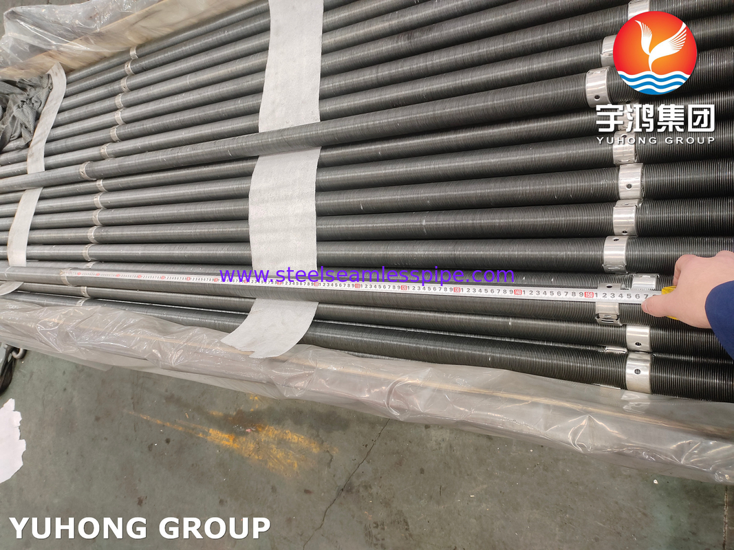 الفولاذ الكربوني الألومنيوم A1060 Sprial G الأنابيب المزروعة للاستخدام الصناعي