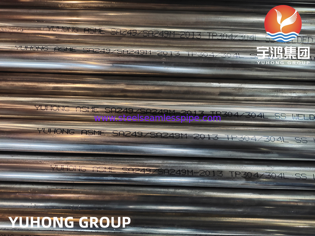 ASME SA249 TP304/304L 1.4301/1.4307 الأنبوب المطاوئ الملتهب الساطع الفولاذ المقاوم للصدأ