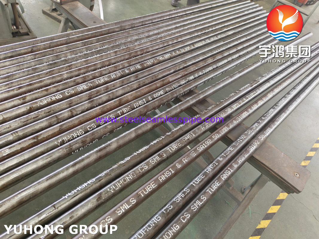 ASTM A192 ، ASME SA192 أنبوب الفولاذ الكربوني السلس ، أنبوب الغلاية لخدمة الضغط العالي