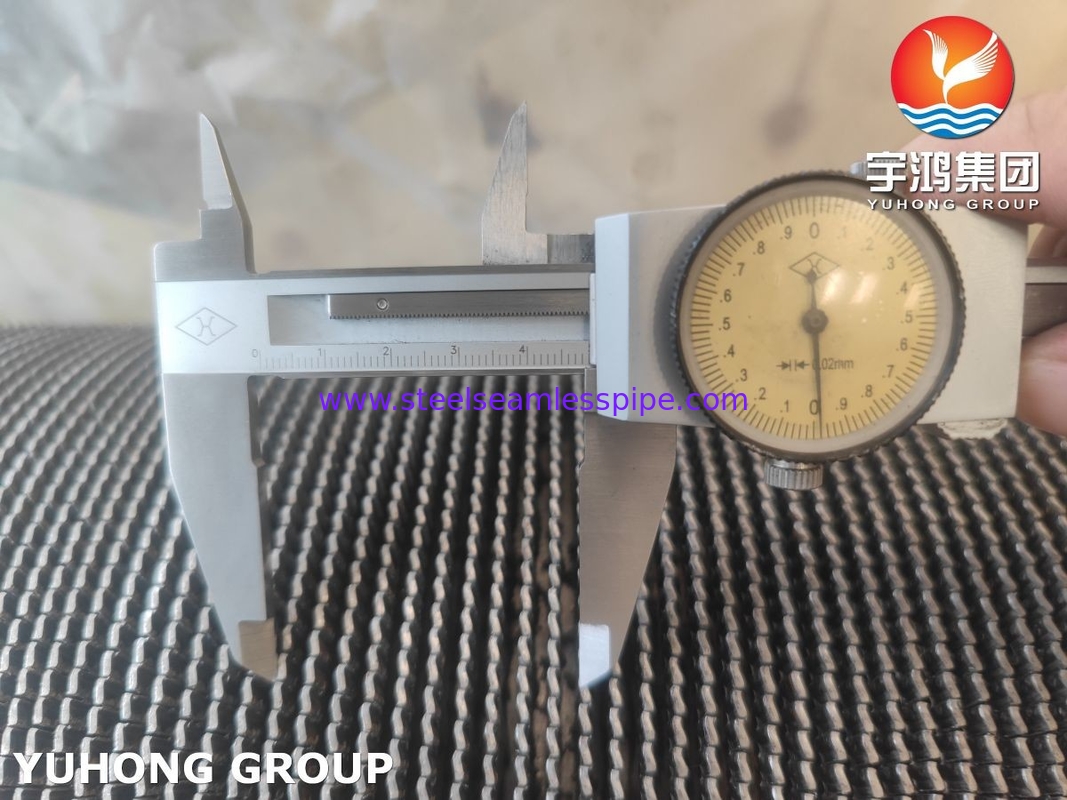 أنابيب الأجنحة المتدلية ذات الأظافر المتدلية ذات التردد العالي ASTM A312 TP347 لأدوات أنابيب الحمل