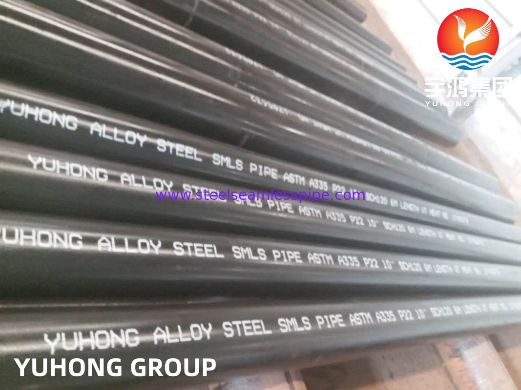 أنابيب بلا خيوط من الفولاذ اللاصق ASTM A335 ، ASME SA335 P5 P9 P11 P12 P22 P91 P92 للطاقة في محطات الطاقة ، المرجل السائل ، الطاقة الحرارية