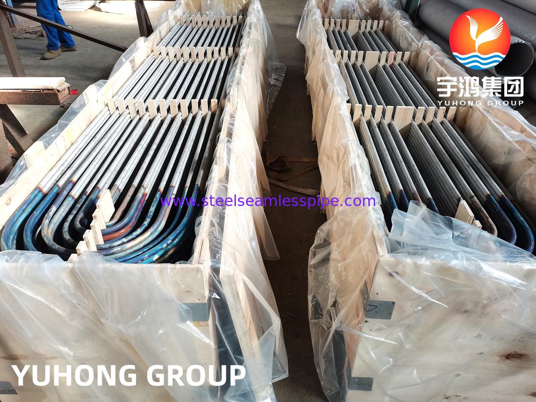SA213 TP316L (UNS S31603, 1.4404) أنبوب مبادل الحرارة U ينحني مع معالجة محلول ، مخفوق ومحفز