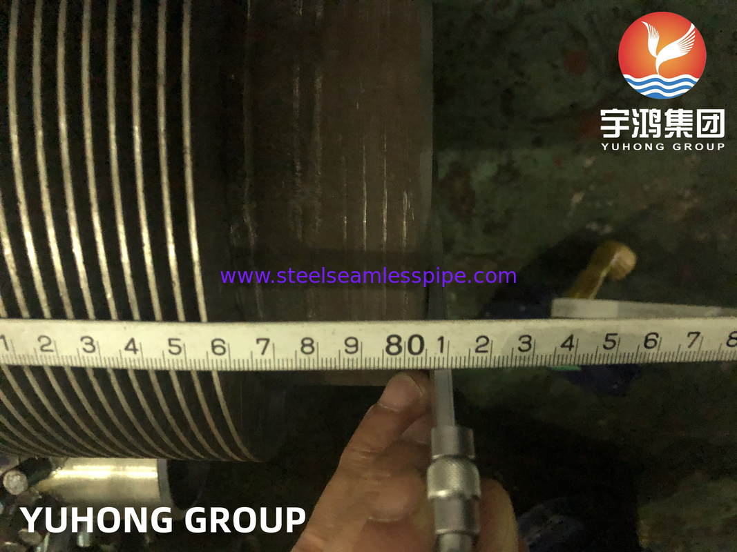 ASTM EN DIN ASTM A106 Gr.B A335 P5 P9 A312 TP304 317L أنابيب ذو أجنحة مغلفة