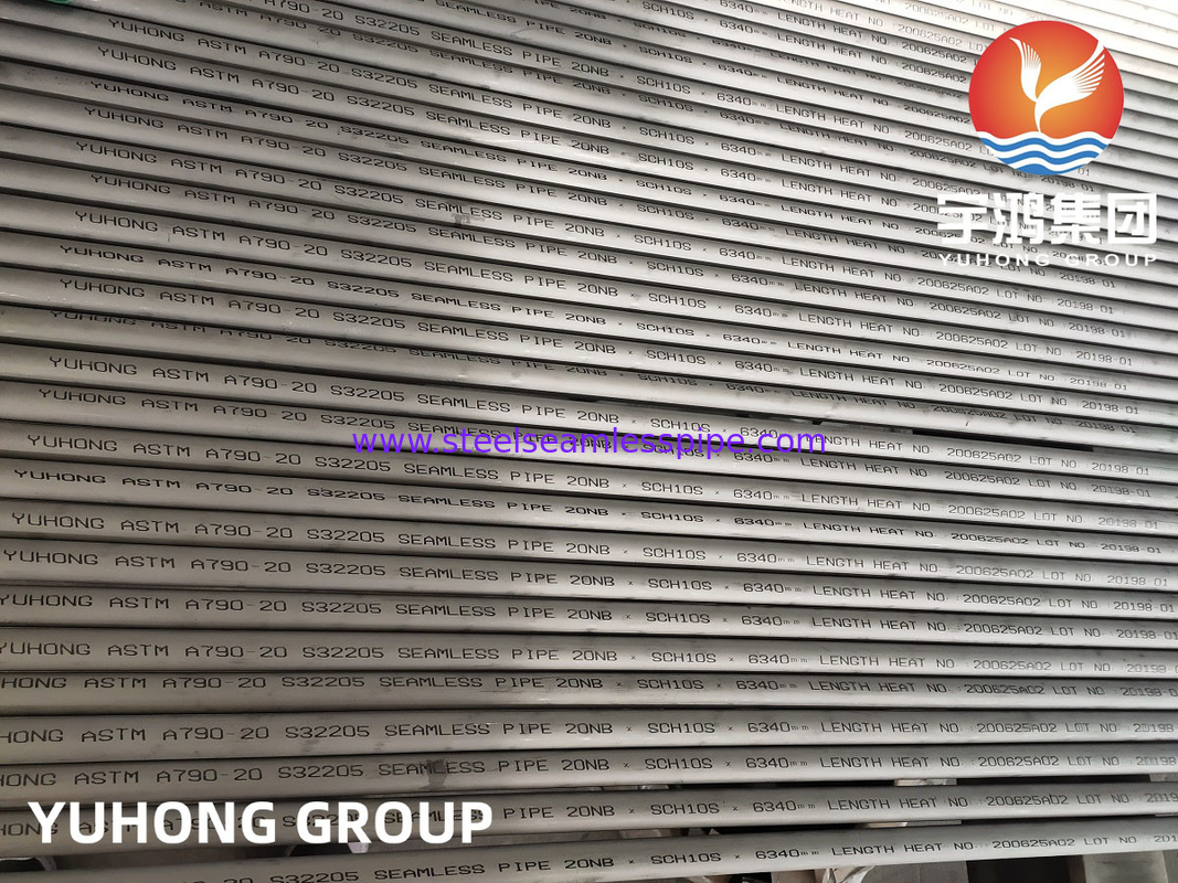 ASTM A790 S32205 أنابيب من الفولاذ المقاوم للصدأ مزدوجة للخدمة السامة
