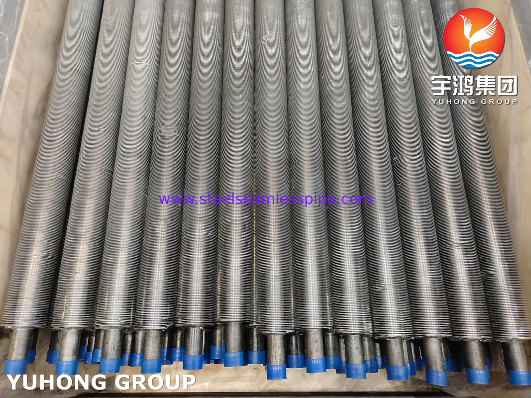 أنبوب زعانف مبثوق ASTM A179 أنبوب فولاذ كربوني ASTM B241 زعانف 6063 مُلدّنة للاقتصاد