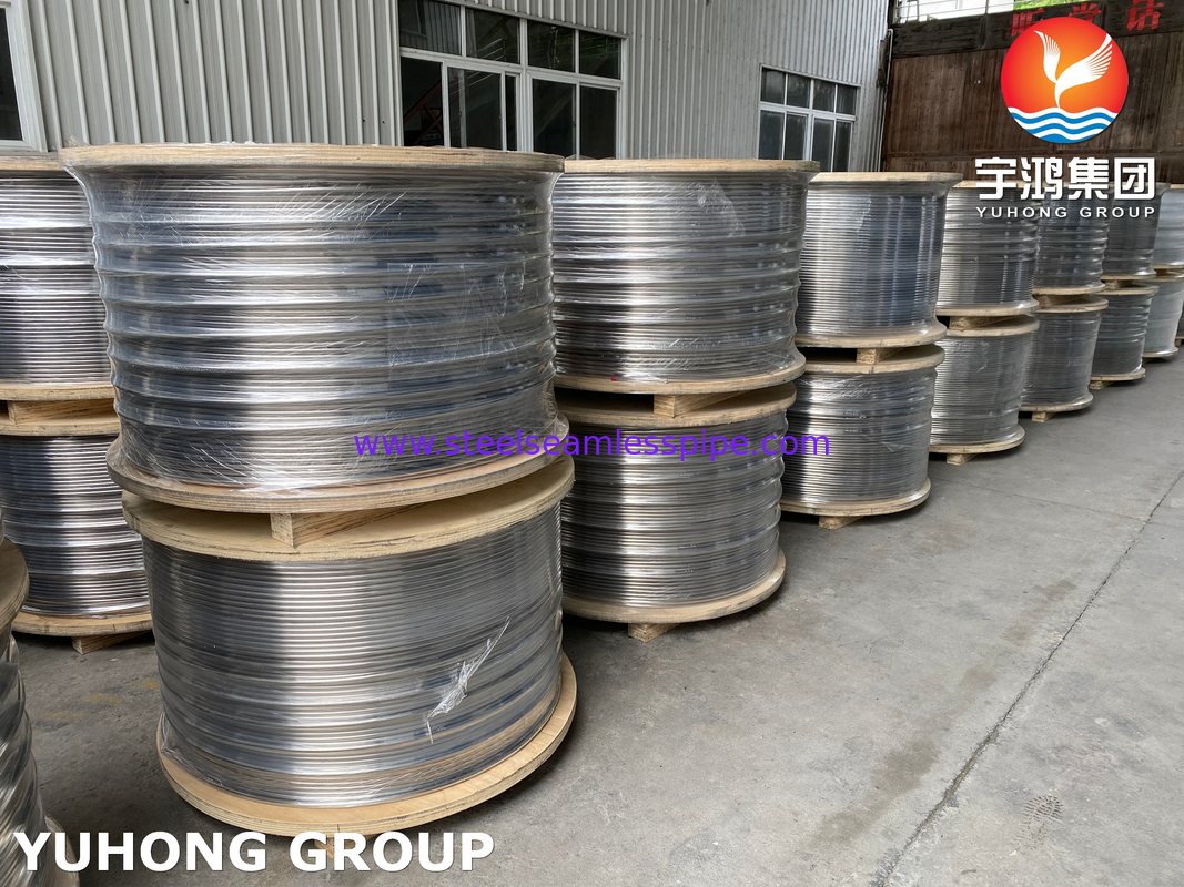 ASTM A269 TP304L TP316L TP316Ti الأنبوب الملفوف المطاوئ من الفولاذ المقاوم للصدأ لصناعة الكابلات