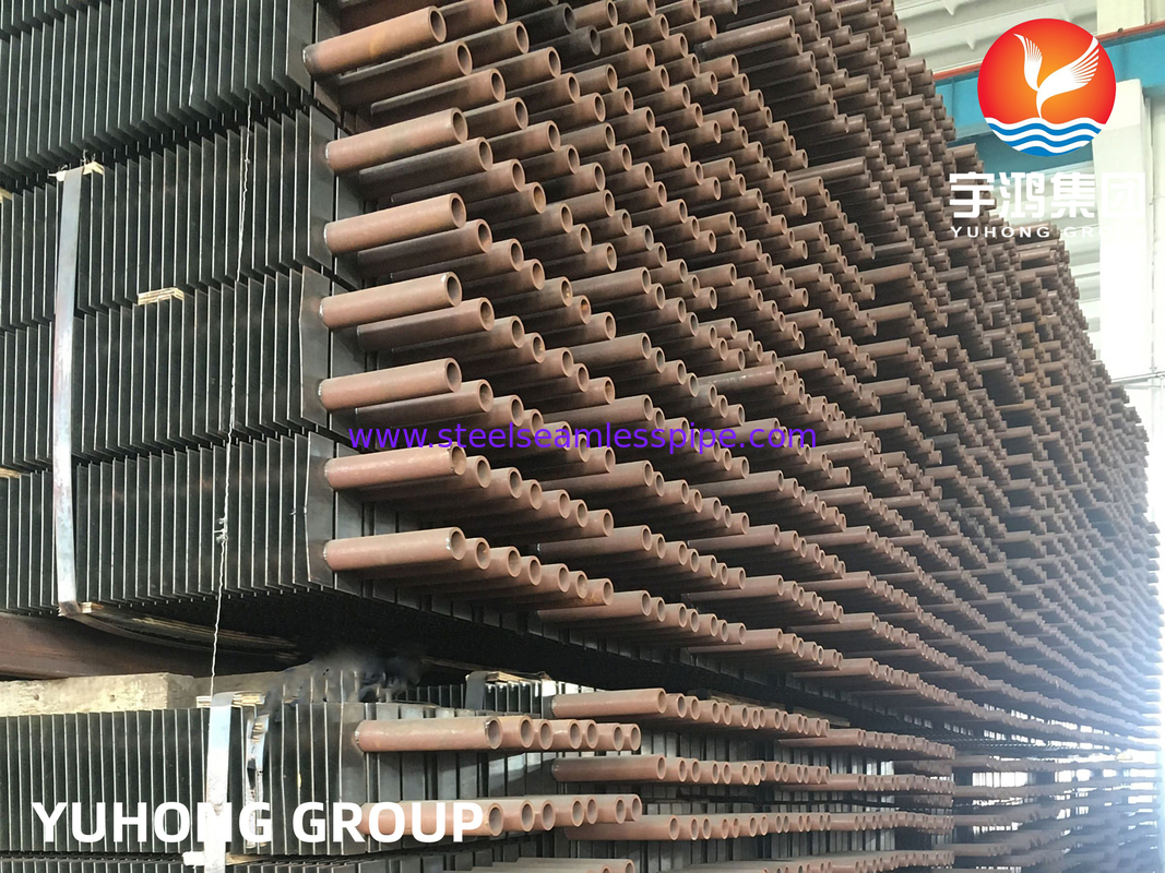 أنبوب زعانف مربع من الصلب الكربوني ASTM A192 من النوع HH للموفرات في الغلايات
