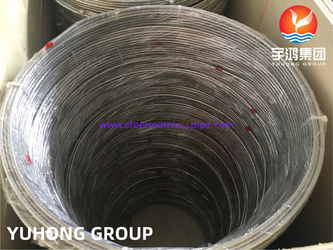 ASTM A269 TP316L الصلب المقاوم للصدأ الملفوف الأنبوب السلس لتكييف الهواء والتبريد