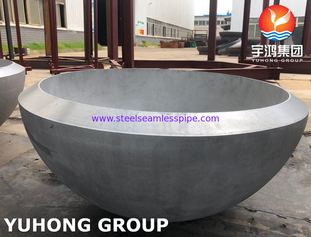 ASME SA516 Gr 70 الفولاذ الكربوني الرأس الإهليلجية الصحن الرأس غطاء قذيفة لوعاء الضغط