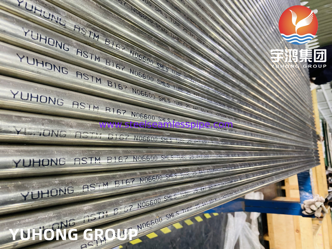 ​​أنبوب إنكونيل 600 غير الملحوم ASME SB167 مقاوم لتشقق الإجهاد الناتج عن الكلوريد لمفاعلات الهدرجة