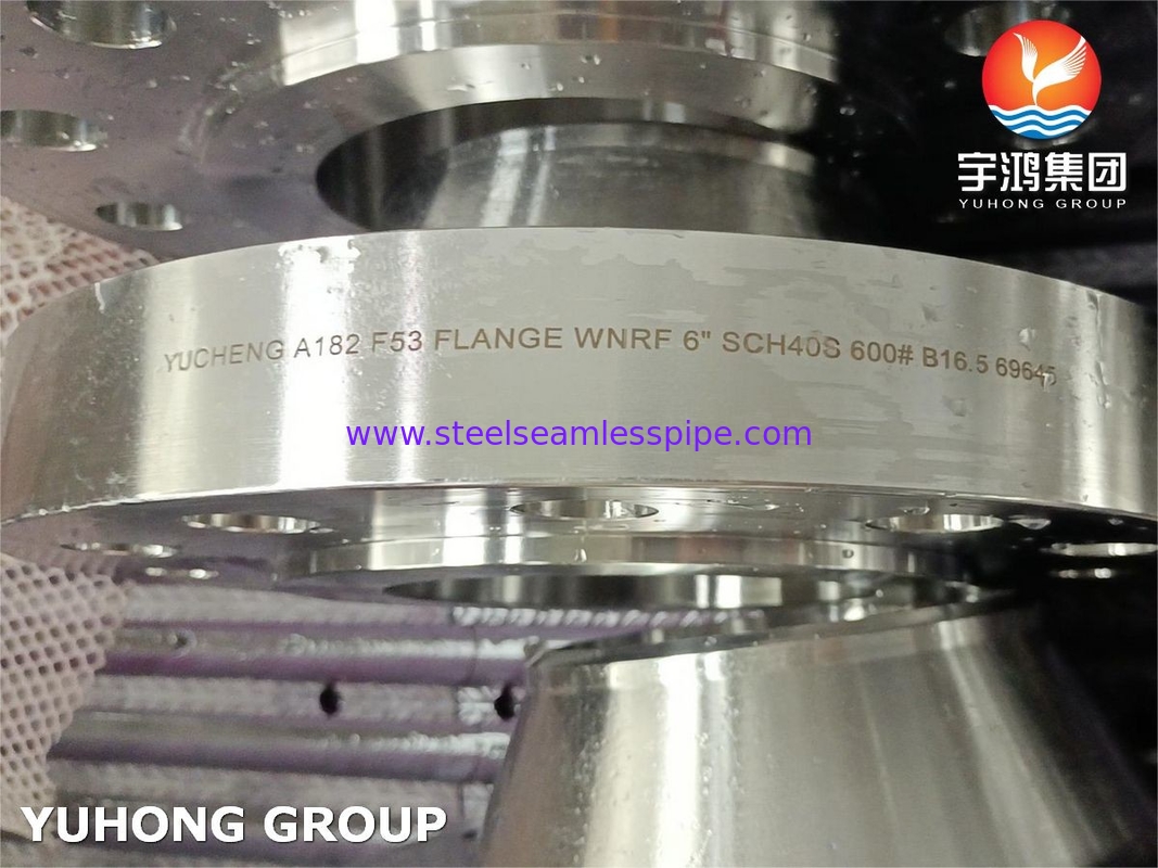 ASTM A182 F53 ، UNS S32750, 1.4410 Super Duplex فولاذ المقاوم للصدأ لحام رقبة اللف RF B16.5