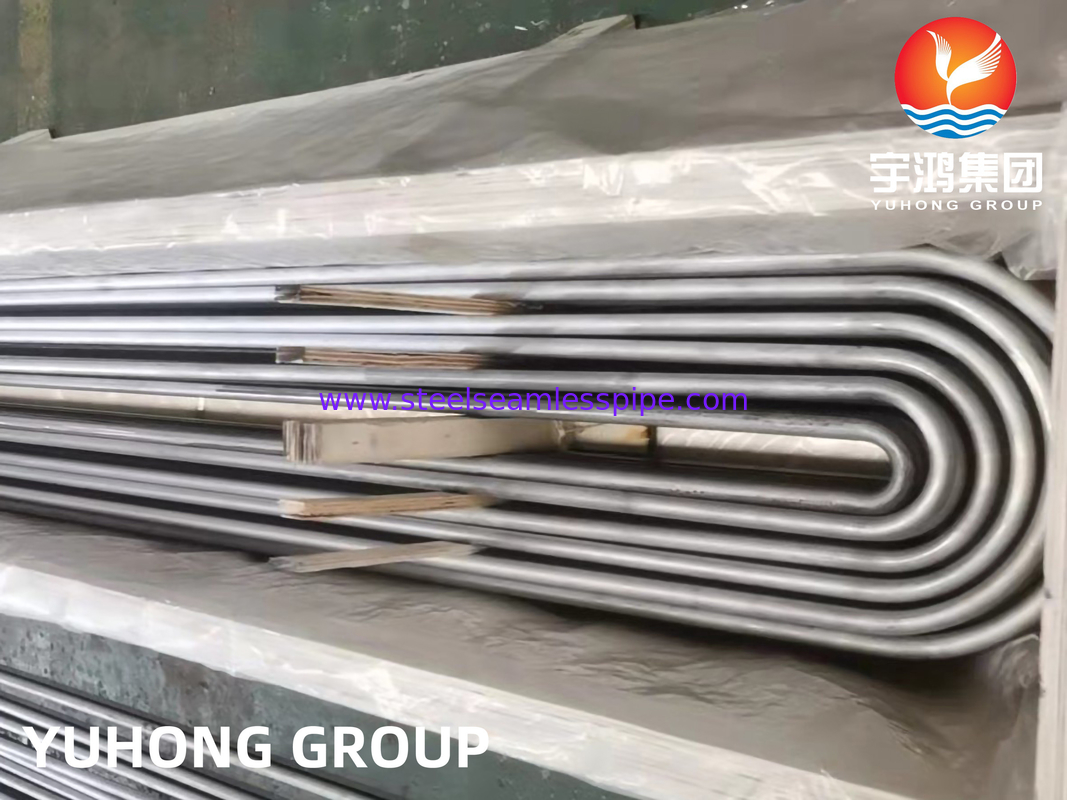 ASME SA213 TP347 TP347H أنبوب U Bend Tube ET/HT من الفولاذ المقاوم للصدأ لأنابيب المبادل الحراري