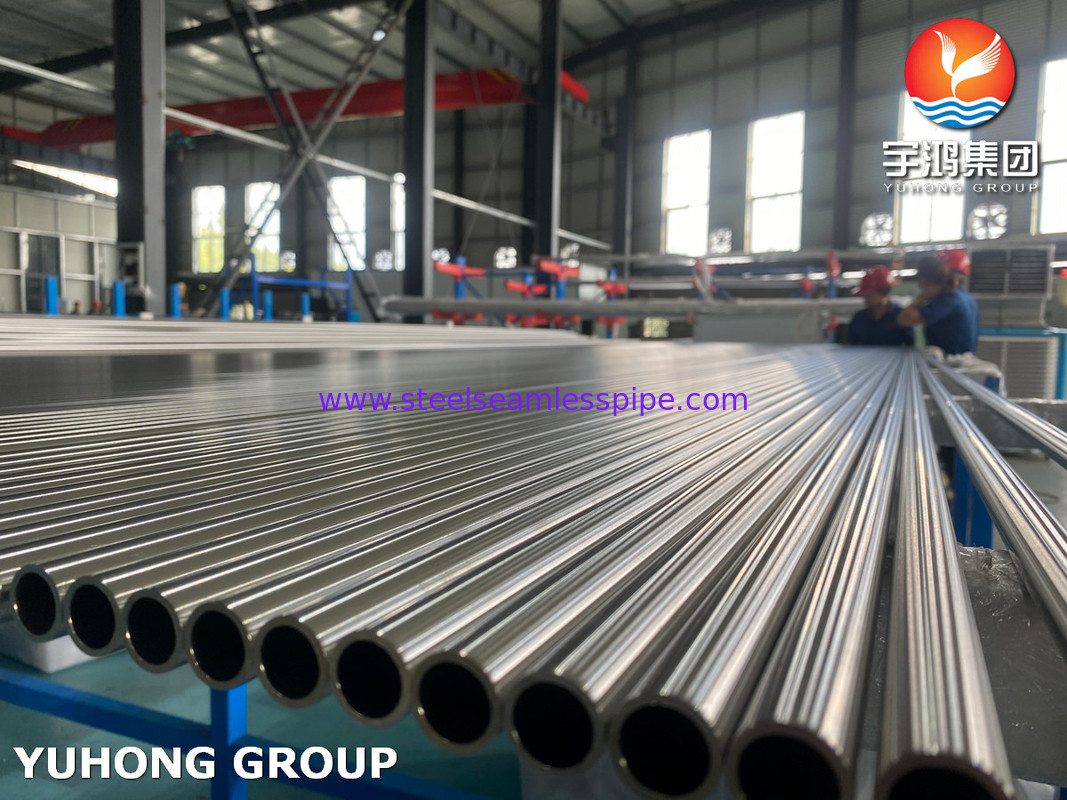 ASTM A249 TP304 1.4301 أنبوب لحام من الفولاذ المقاوم للصدأ مشع معدل الحرارة