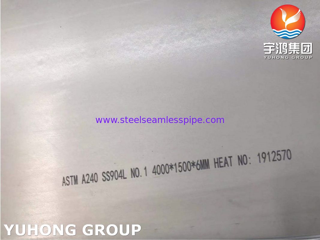 ASTM A240 الصلب المقاوم للصدأ 904L صفيحة مع مقاومة عالية لتآكل التآكل
