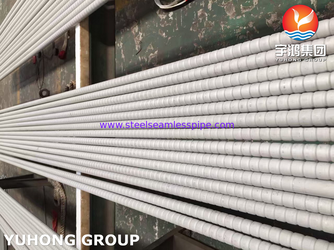 GOST9941 12X18H10T TP321 الأنبوب المموج من الفولاذ المقاوم للصدأ لبرودة الهواء