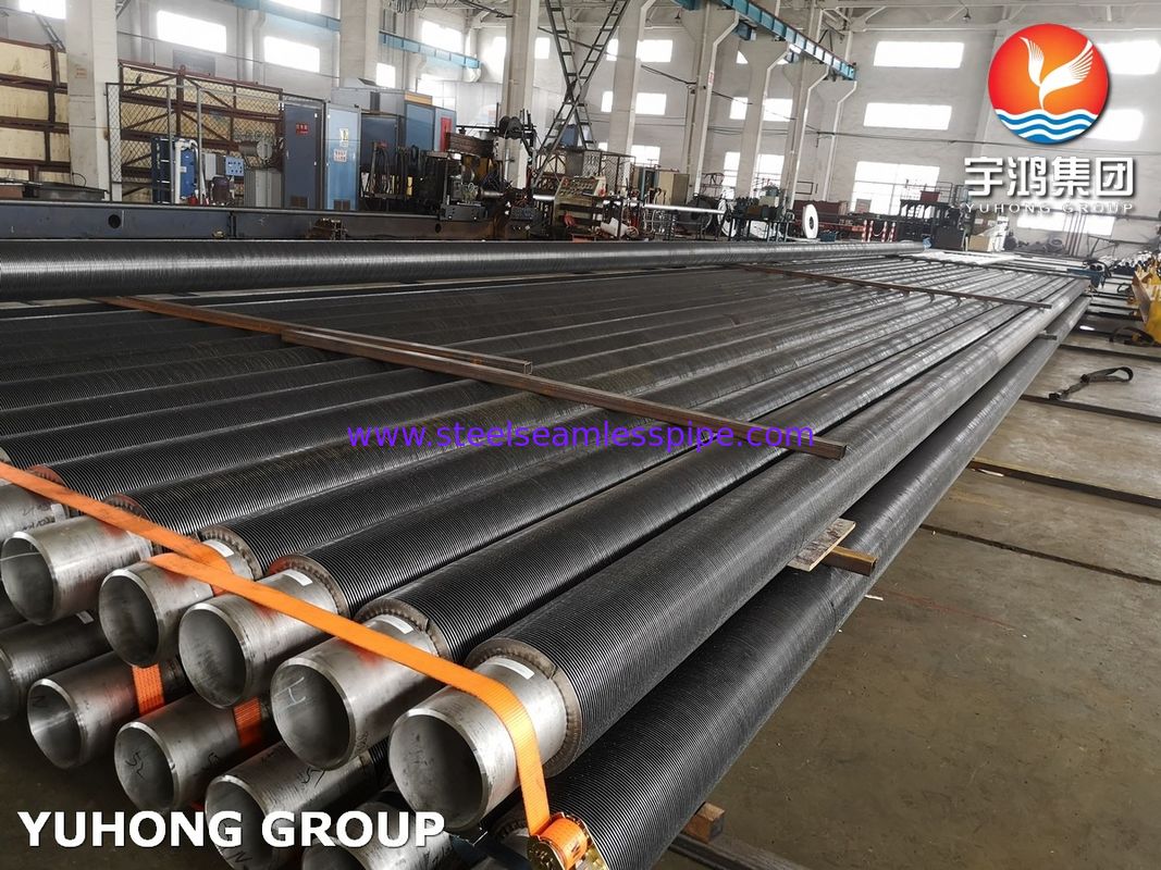 أنبوب مُزود بزعانف ملحوم حلزونيًا من الفولاذ المقاوم للصدأ عالي التردد لتحقيق كفاءة حرارية عالية ونقل حرارة مضغوط