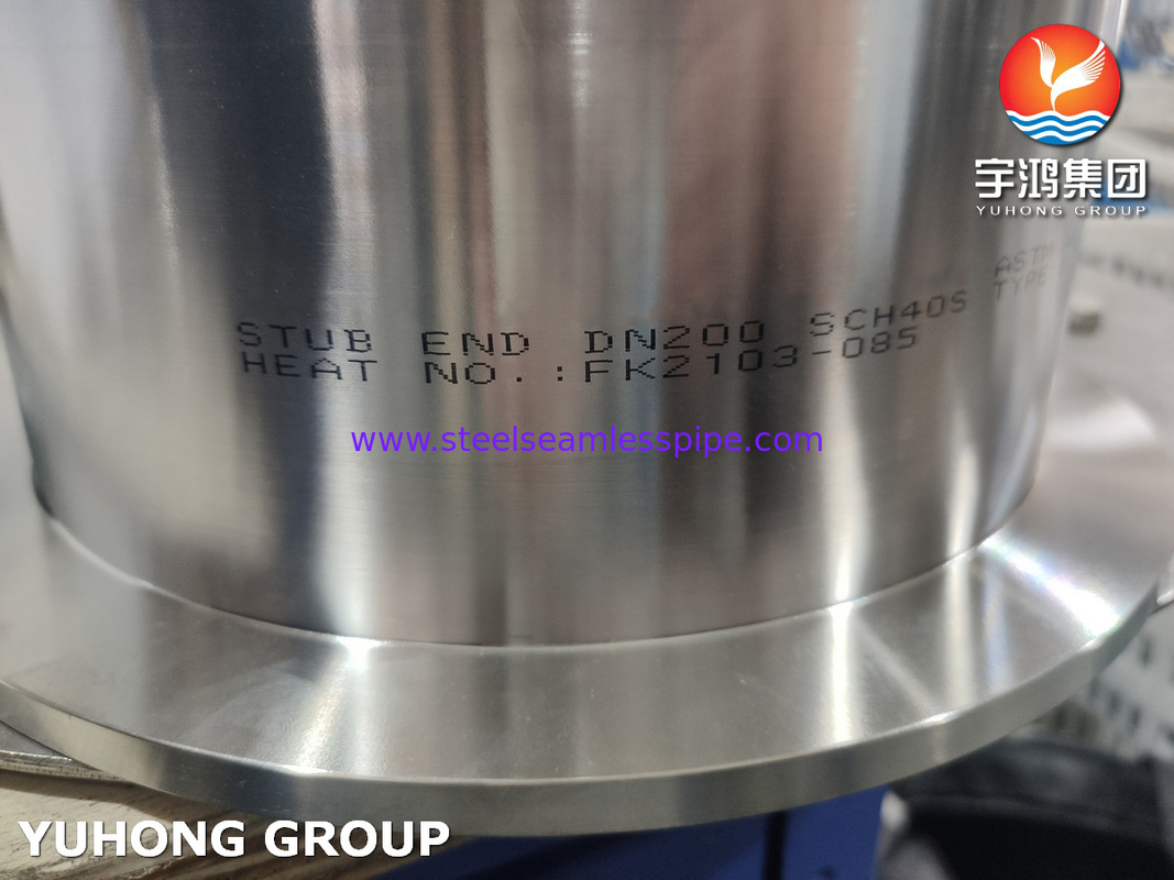 ASTM A815 WPS32750 Super Duplex Stud End MSS SP 43 النوع B الحلق المشترك Stub End