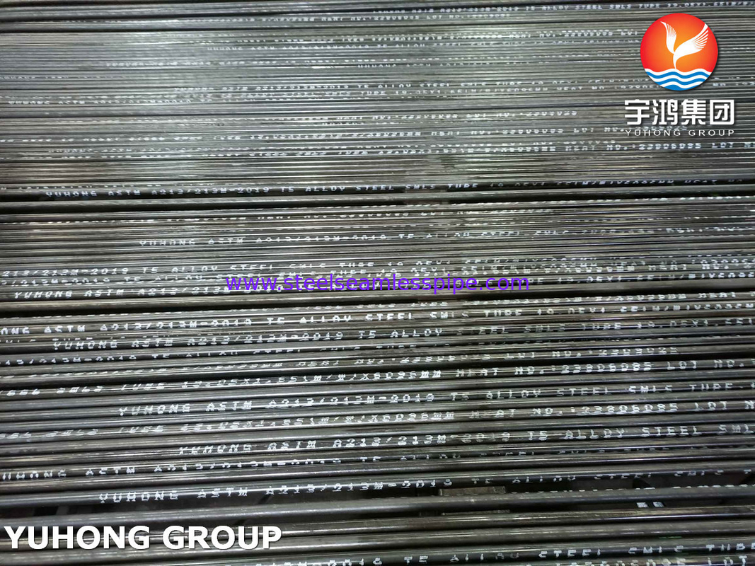 ASTM A213/ASME SA213 GR.T5 الأنبوب السلس من الفولاذ السليمي لتطبيق المبادلات الحرارية والغلاد