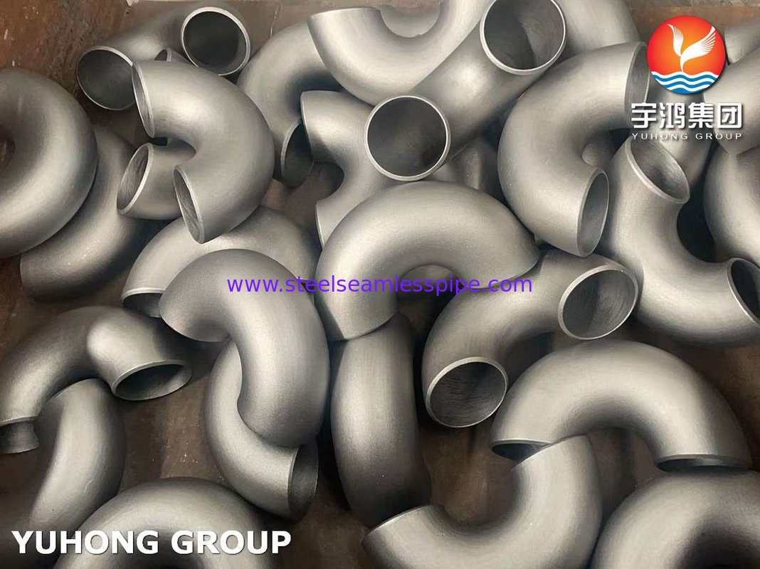 فولاذ من الفولاذ المقاوم للصدأ / المزدوج Buttweld تثبيت 180 درجة العودة الكوع ASME B16.9