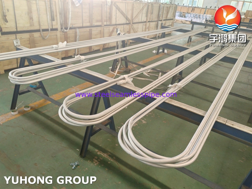 أنبوب بلا خيوط من الفولاذ المقاوم للصدأ ASME SA213 TP304 1.4301 19.05 X 1.65 X الطول لمبادل الحرارة