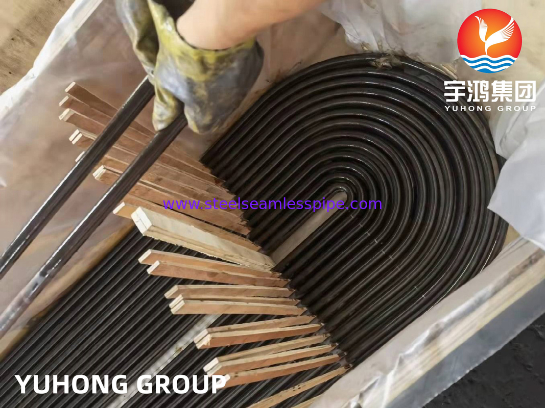 أنبوب U Bend من الفولاذ الكربوني ، ASME SA179 ، كامل القاتل ، Nace MR-0175 ، للتطبيق في مبادلة الحرارة