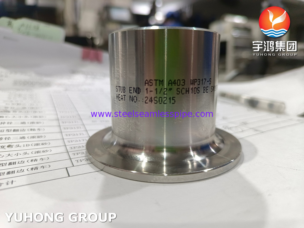 ASTM A403 WP317-S الصلب المقاوم للصدأ للصدأ العالي ومقاومة درجات الحرارة