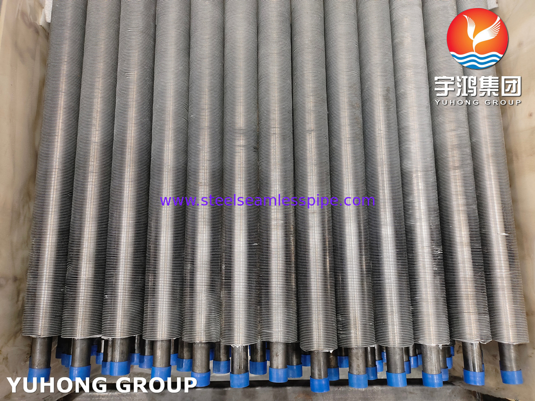 ASTM A210 ASME SA210 GR A1 الألومنيوم الفولاذ الكربوني الزعنفة المطحونة تبريد الهواء مبادلة الحرارة الأنابيب