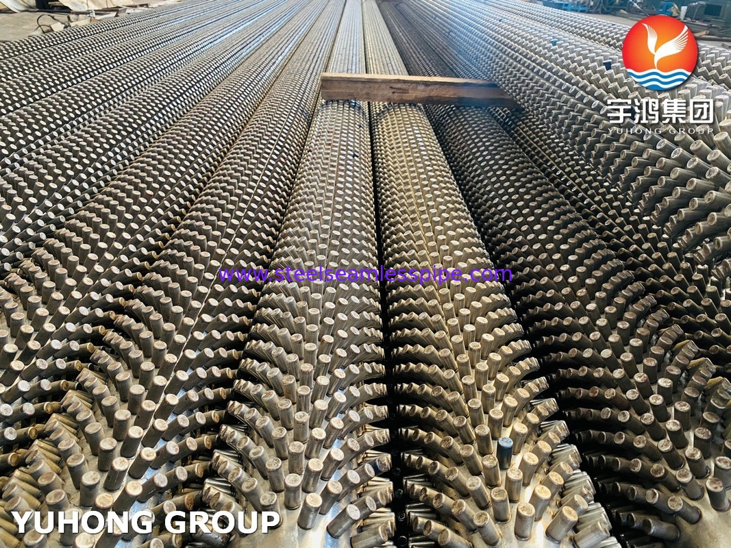 أنبوب ASTM A213 الدرجة T9 الصلب اللاصق الأساسي أنبوب ذو الزعانف المكسوة لفرن البخار