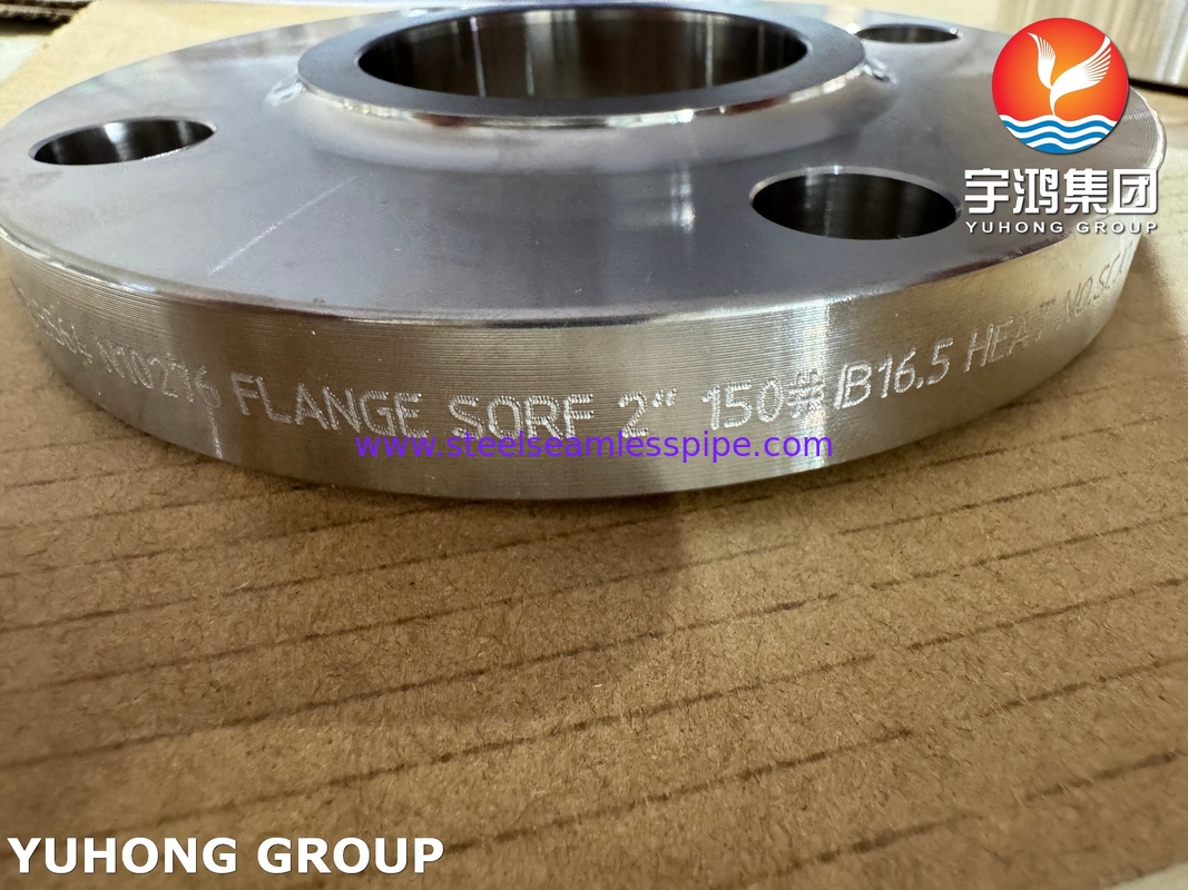 ASTM B564 UNS N10276 سبيكة النيكل الزلقة على الجهاز / Hastelloy C276 SORF Flange