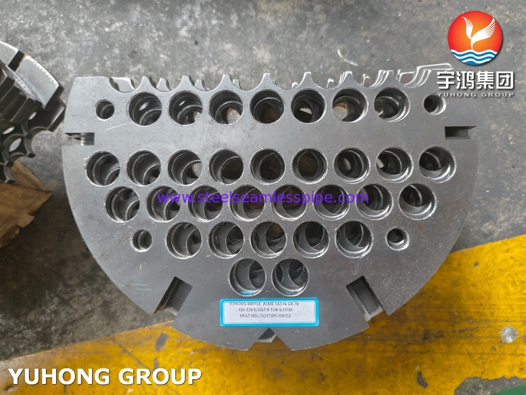 حاجز قطاعي مقاوم لـ HIC من ASME SA516 Gr70N لمبادل حرارة S&T (السماكة 8-180 مم)​