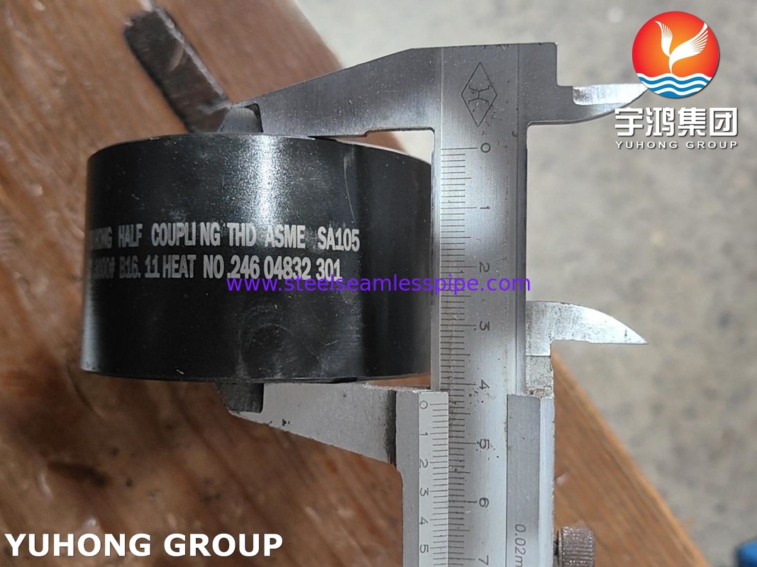الصلب المقاوم للصدأ الصلب الصلب الصلب ASME SA105 B16.11 3000 NPT نصف الارتباط مع معيار B16.11