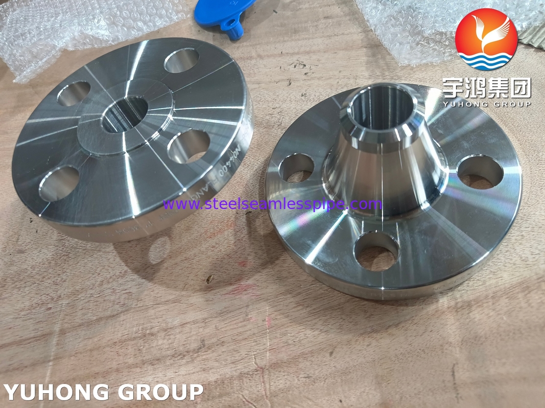 ASTM B564 UNS N04400 / Monel 400 طوق رقبة اللحام ASME B16.5 طوق WNRF