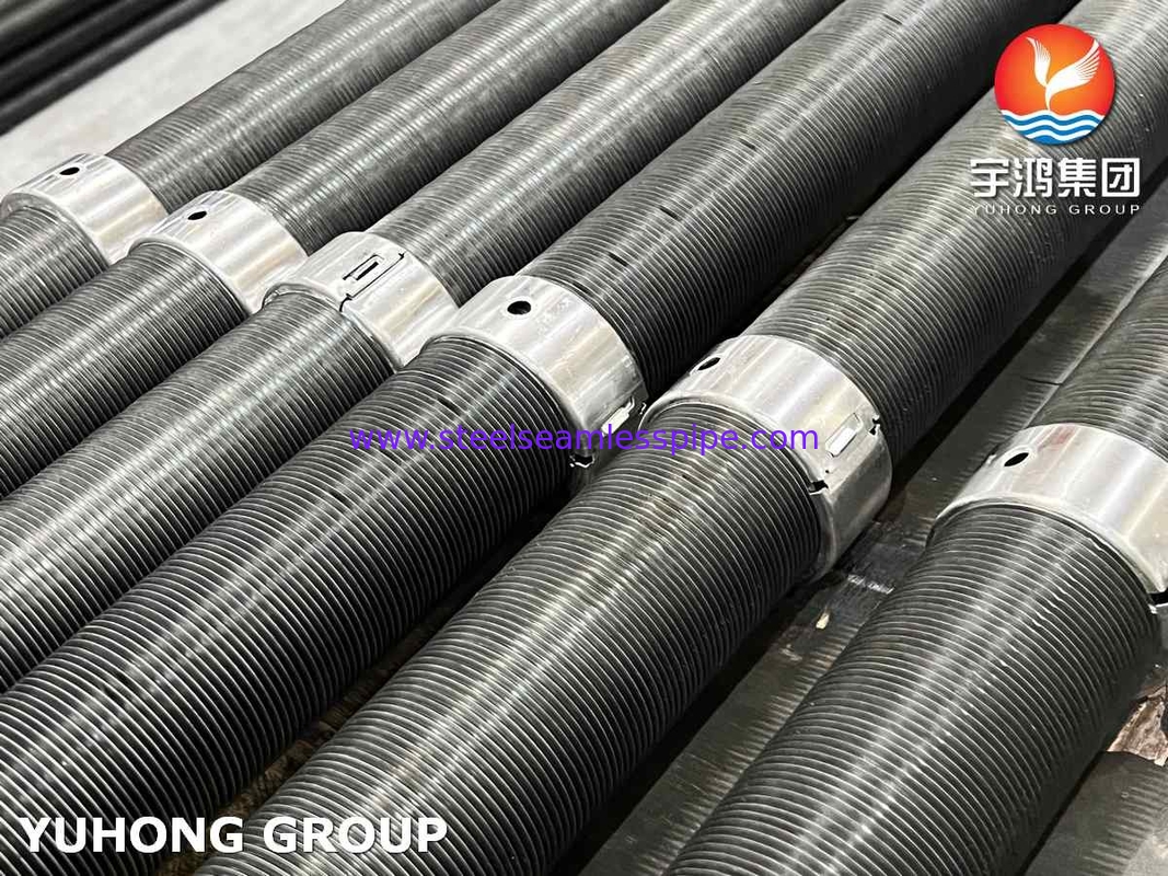 ASTM A179 أنبوب الفولاذ الكربوني النوع الألومنيوم G Fin للبرج التبريد الجاف