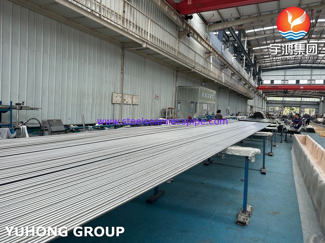 ASME SA249 TP316L الأنبوب المطاوئ من الفولاذ المقاوم للصدأ عالية مضادة للتآكل لأنبوب مبادل الحرارة