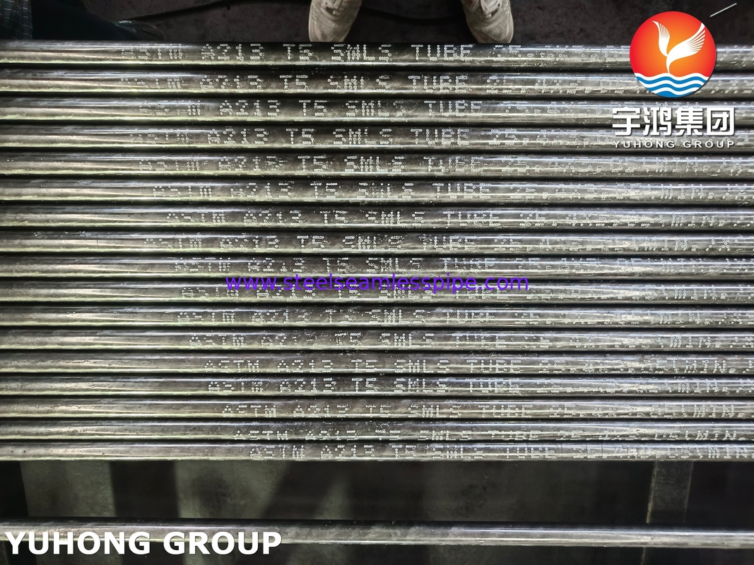 أنابيب الفولاذ سبائك ASTM A213 / ASME SA213 T5 لتطبيق مبادلات الحرارة في المرجل